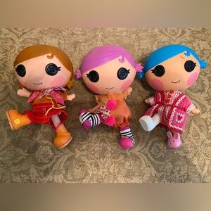 Lalaloopsy Stumbles Bumps, Dusty Trails & Lil Squirt 7 “ Dolls